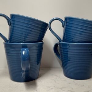 Royal Doulton Gordon Ramsey Maze Denim Blue Mugs Set of 4